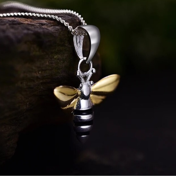 Artisan Handmade 925 Silver Bee The Zehuva Necklace - Picture 5 of 7